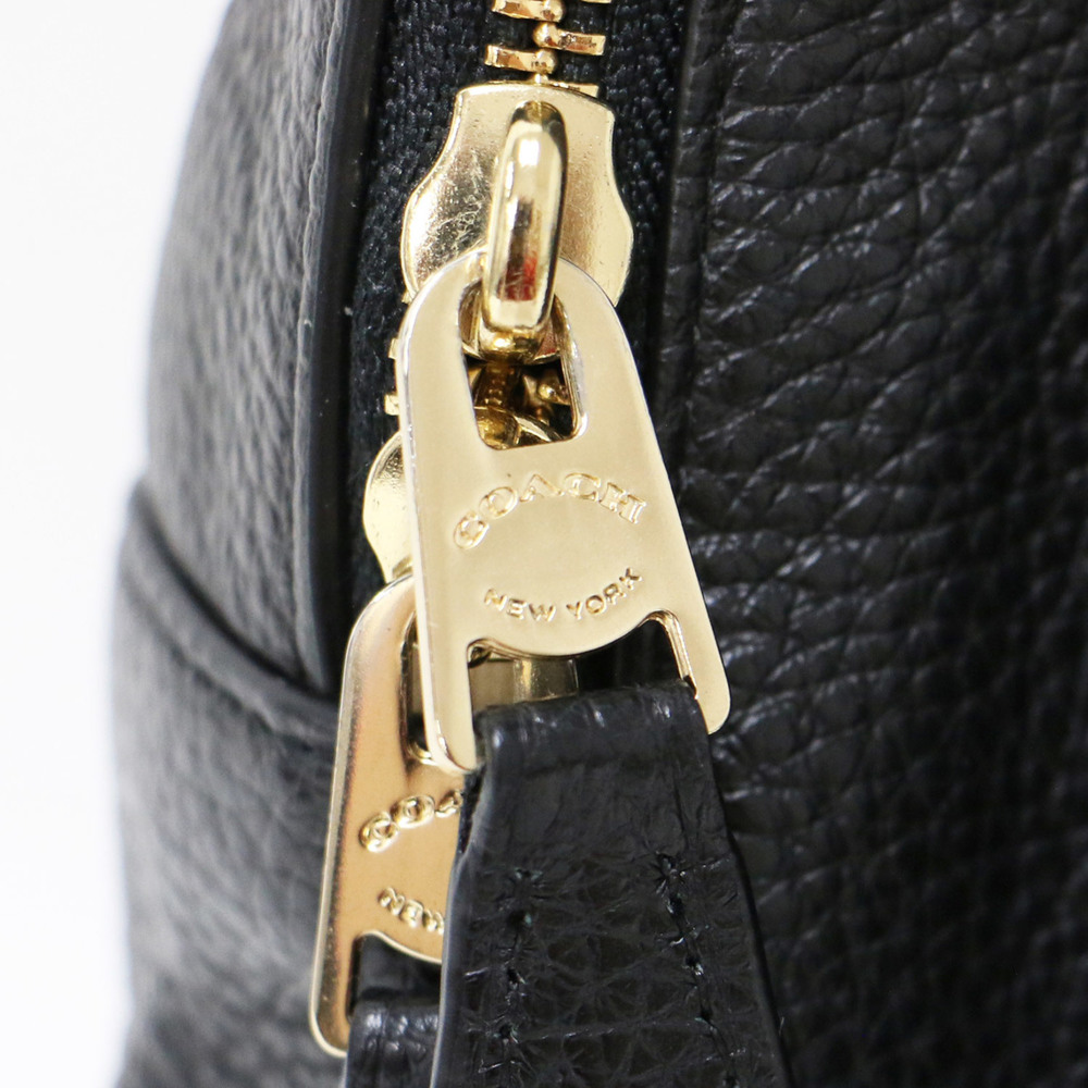 COACH bag, black, leather, backpack, grained genuine ladies - Picture 9 of 9